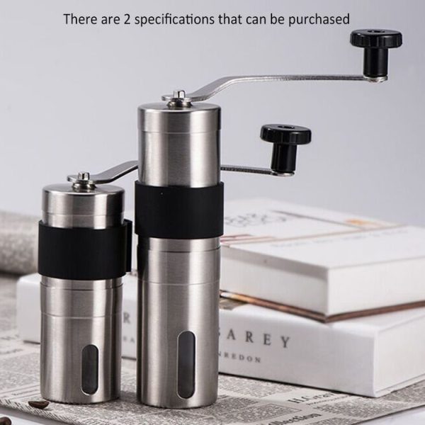 Portable Conical Burr Mill Manual Stainless Steel Hand Crank Coffee Bean Grinder, Capacity: 30g - Image 12