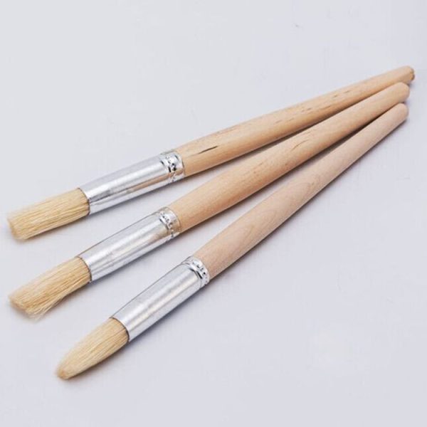 2 PCS Wood Handle Bristles Coffee Grinder Dusting Cleaning Brush, Length: 19.5cm - Image 2