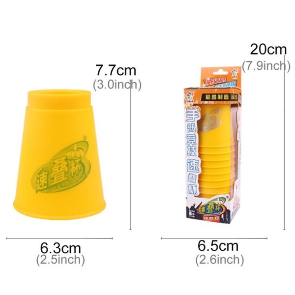 6 PCS Mixed Colors Quick Stack Cups IV Speed Training Sports Stacking Cups - Image 6