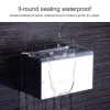 Bathroom Wall-mounted Waterproof Paper Tissue Roll Stand Holder (Black) - Image 6
