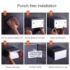 Bathroom Wall-mounted Waterproof Paper Tissue Roll Stand Holder (Black) - Image 8