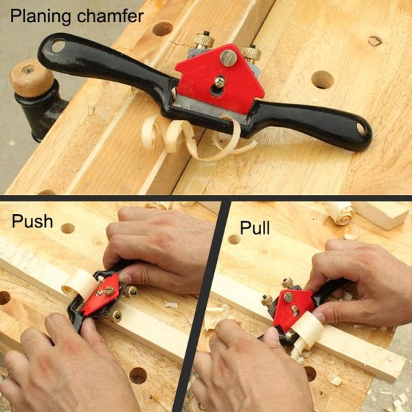 MYTEC 9 Inch Adjustable Hand Push Home Woodworking Hand Planer - Image 9
