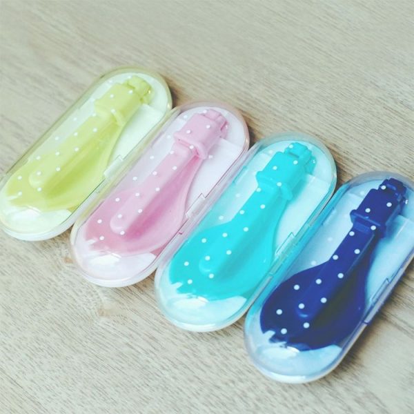 Portable Outdoor Travel Foldable Soup Spoon Tableware (Blue) - Image 7