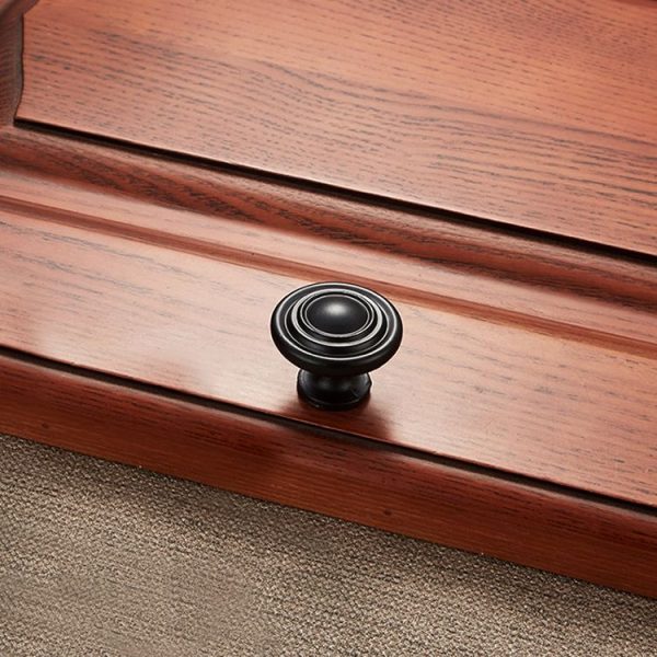 5 PCS 6230-Single Hole Simple Archaistic Zinc Alloy Handle for Cabinet Wardrobe Drawer Door - Image 2