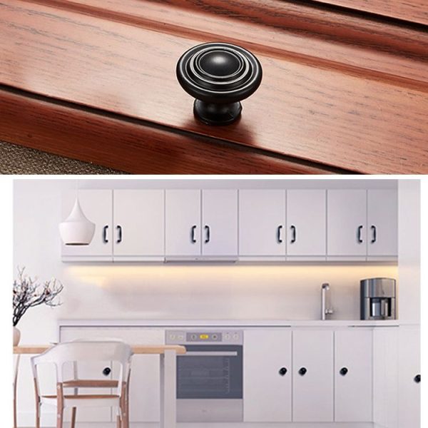 5 PCS 6230-Single Hole Simple Archaistic Zinc Alloy Handle for Cabinet Wardrobe Drawer Door - Image 3