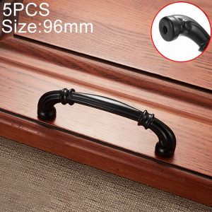 5 PCS 6569-96 Simple Archaistic Zinc Alloy Handle for Cabinet Wardrobe Drawer Door, Hole Spacing: 96mm