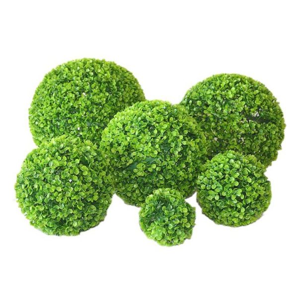 Artificial Aglaia Odorata Plant Ball Topiary Wedding Event Home Outdoor Decoration Hanging Ornament, Diameter: 4.7 inch - Image 4