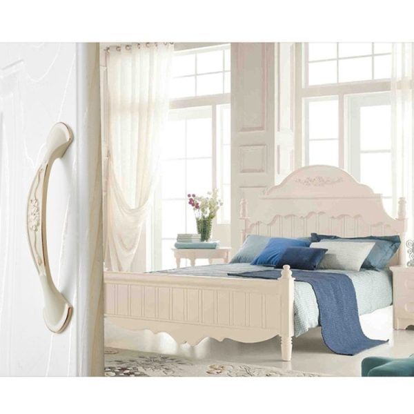 5 PCS 6026A-96 European Style Zinc Alloy Cabinet Wardrobe Drawer Door Handle, Hole Spacing: 96mm (Ivory) - Image 6