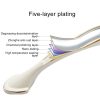5 PCS 6026A-128 European Style Zinc Alloy Cabinet Wardrobe Drawer Door Handle, Hole Spacing: 128mm (White Amber) - Image 4