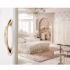5 PCS 6026A-128 European Style Zinc Alloy Cabinet Wardrobe Drawer Door Handle, Hole Spacing: 128mm (White Amber) - Image 6