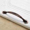 5 PCS 6026A-128 European Style Zinc Alloy Cabinet Wardrobe Drawer Door Handle, Hole Spacing: 128mm (Red Bronze) - Image 2
