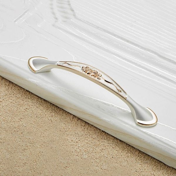 5 PCS 6026-96 European Style Zinc Alloy Cabinet Wardrobe Drawer Door Handle, Hole Spacing: 96mm (Gold+Silver) - Image 2