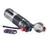 Teloy TNY-9601 650ML Portable Snap Cap Space Cup Bottle, Applicative Water Temperature: -20 ~ 120 Celsius Degrees (Dark Grey + Red) - Image 4