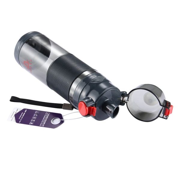 Teloy TNY-9601 650ML Portable Snap Cap Space Cup Bottle, Applicative Water Temperature: -20 ~ 120 Celsius Degrees (Dark Grey + Red) - Image 4