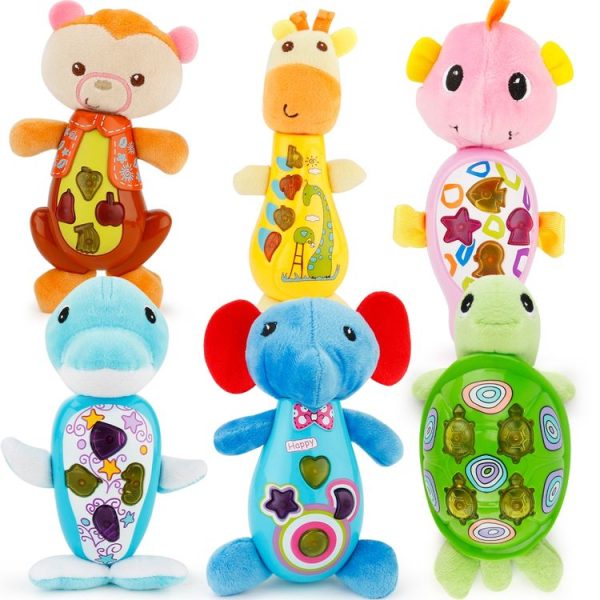 Brettbble Cartoon Plush Appease Infants Plush Baby Musical Toys Animal Dolls - Image 8