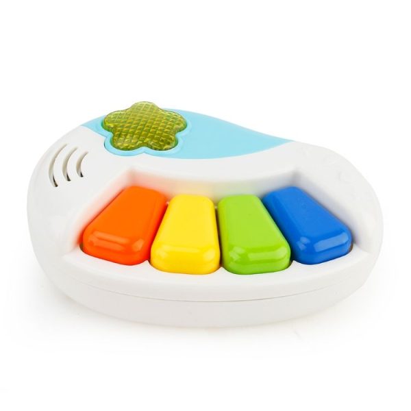 Brettbble Cartoon Baby Child Early Education Music Piano Toys with LED Light (Blue) - Image 3