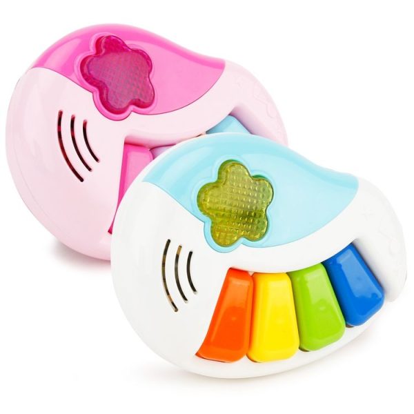 Brettbble Cartoon Baby Child Early Education Music Piano Toys with LED Light (Blue) - Image 7