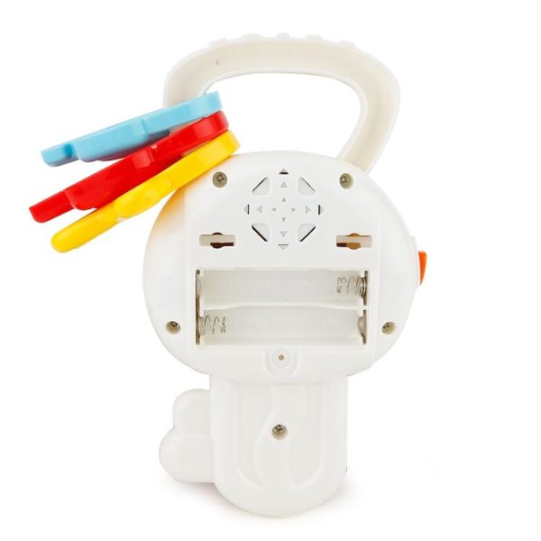 Brettbble Cartoon Baby Child Early Education Key Style Music Toys with LED Light (White) - Image 4