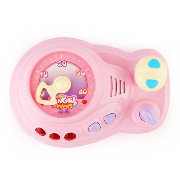 Brettbble Cartoon Baby Child Early Education Music Car Console Toys with LED Light (Pink) - Image 4