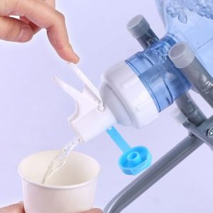 PP Water Bottle Faucet Dispenser Valve for 55mm Crown Top Bottle with Dustproof Cover