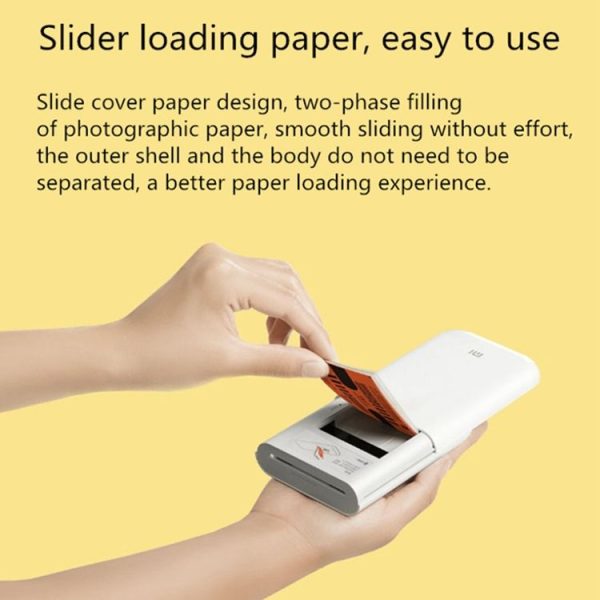 Original Xiaomi Portable Pocket Photo Printer (White) - Image 3