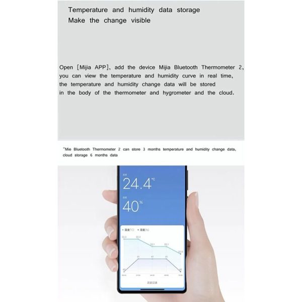 Original Xiaomi Mijia Bluetooth Temperature and Humidity Thermometer 2 - Image 14