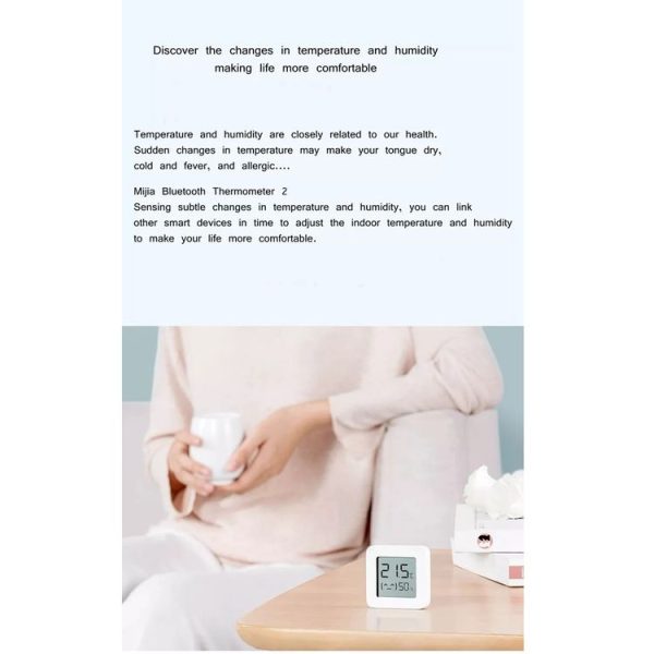 Original Xiaomi Mijia Bluetooth Temperature and Humidity Thermometer 2 - Image 3