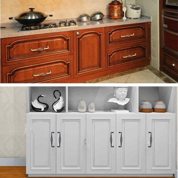 3 PCS 6098-160 Classic Birdcage Shape Iron Cabinet Wardrobe Drawer Door Handle, Hole Spacing: 160mm (Matte Black) - Image 3
