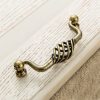 3 PCS 6100-96 Classic Birdcage Shape Iron Cabinet Wardrobe Drawer Door Handle, Hole Spacing: 96mm (Bronze) - Image 2
