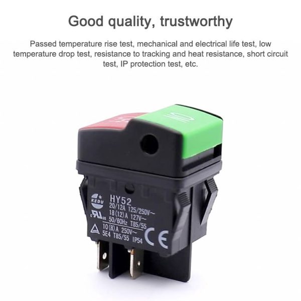 HY52 Mechanical Appliance Push Button Switch - Image 4