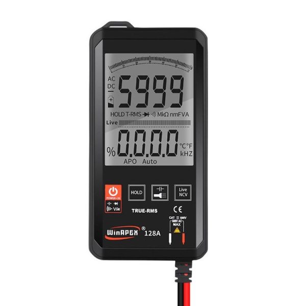 HY128A Conventional Screen Ultra-thin Touch Smart Digital Multimeter Fully Automatic High Precision True Effective Value Multimeter - Image 2