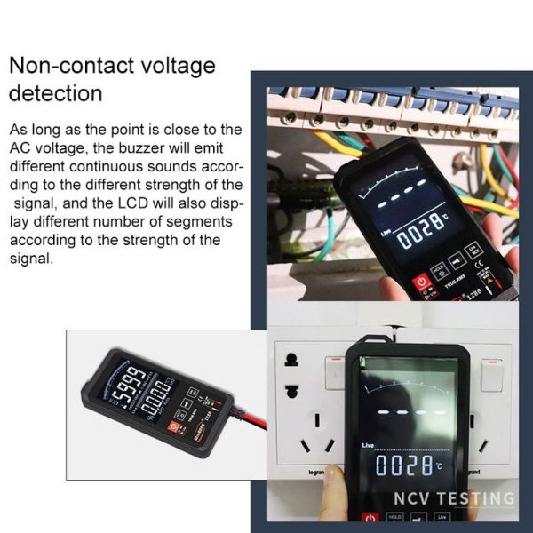 HY128A Conventional Screen Ultra-thin Touch Smart Digital Multimeter Fully Automatic High Precision True Effective Value Multimeter - Image 8