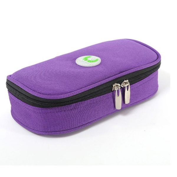 Travel Needs Outdoor Insulated Bag Insulin Storage Bag, Size: 20.3*10*5cm (Purple) - Image 2