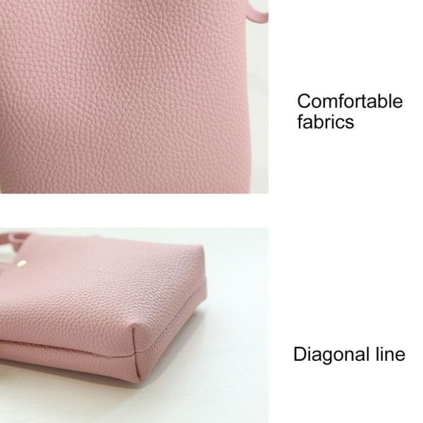 Fashion Mini PU Leisure Single Shoulder Square Handbag Mobile Phone Bag, Size: 13*4.5*16.5cm (Blue) - Image 3
