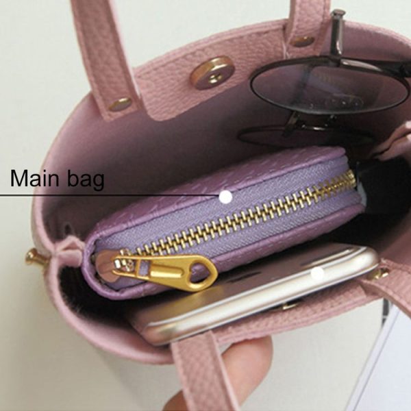 Fashion Mini PU Leisure Single Shoulder Square Handbag Mobile Phone Bag, Size: 13*4.5*16.5cm (Blue) - Image 5