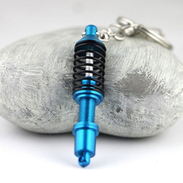 Shock Absorber Keychain Key Ring Holder (Blue) - Image 5