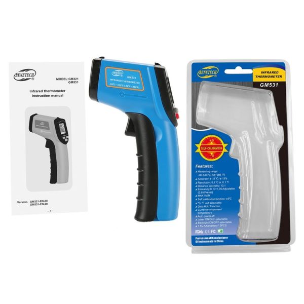 BENETECH GM531 Handheld Thermometer Cooking Digital Infrared Thermometer, Measure Range: -50~530 C - Image 5