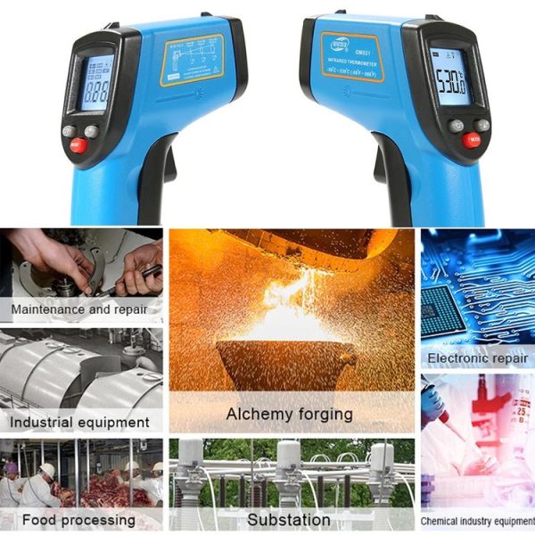 BENETECH GM531 Handheld Thermometer Cooking Digital Infrared Thermometer, Measure Range: -50~530 C - Image 7