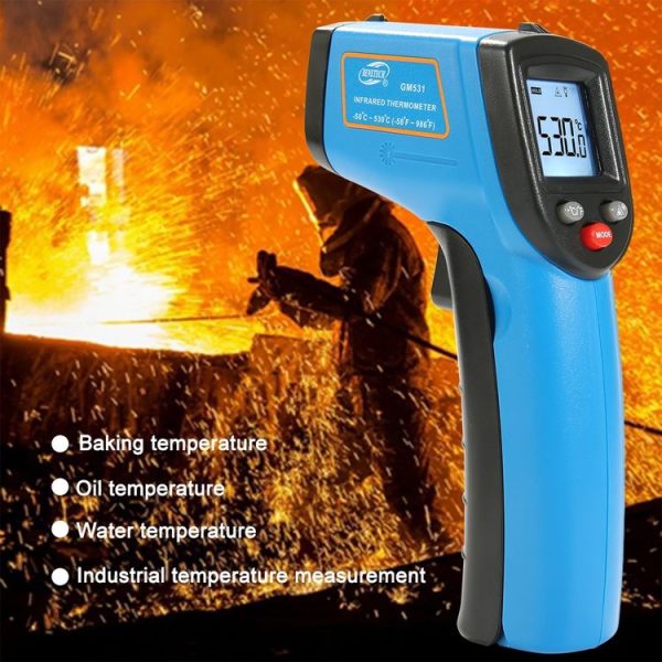 BENETECH GM531 Handheld Thermometer Cooking Digital Infrared Thermometer, Measure Range: -50~530 C - Image 8