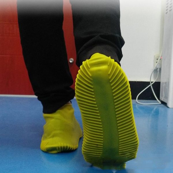 Waterproof Antiskid Silicone Outdoor Rainboots Shoes Cover, Size: S (25-33) (White) - Image 8