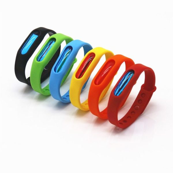 5 PCS Anti-mosquito Silicone Repellent Bracelet Buckle Wristband Bugs Away, Suitable for Children and Adults, Length: 23cm, Random Color Delivery - Image 2