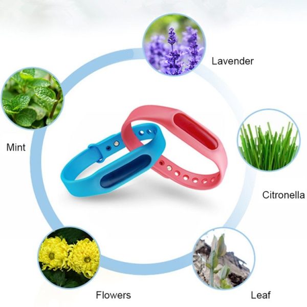 5 PCS Anti-mosquito Silicone Repellent Bracelet Buckle Wristband Bugs Away, Suitable for Children and Adults, Length: 23cm, Random Color Delivery - Image 6