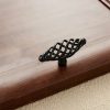 5 PCS 6103 Single Hole Classic Birdcage Shape Iron Cabinet Wardrobe Drawer Door Handle (Matte Black) - Image 2
