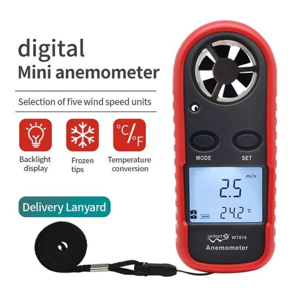 Wintact WT816 Digital Electronic Thermometer Anemometer - Image 5