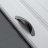 5 PCS 6610-64 Blackening Red Bronze Half-moon Shape Zinc Alloy Cabinet Drawer Handle, Hole Spacing: 64mm - Image 2