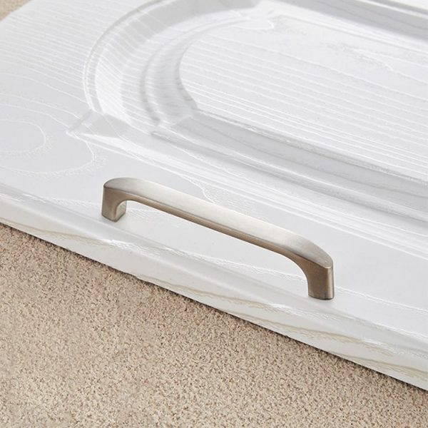 5 PCS 4045-96 Zinc Alloy Stainless Steel Nickel Wire Drawing Cabinet Wardrobe Drawer Door Handle, Hole Spacing: 96mm - Image 2