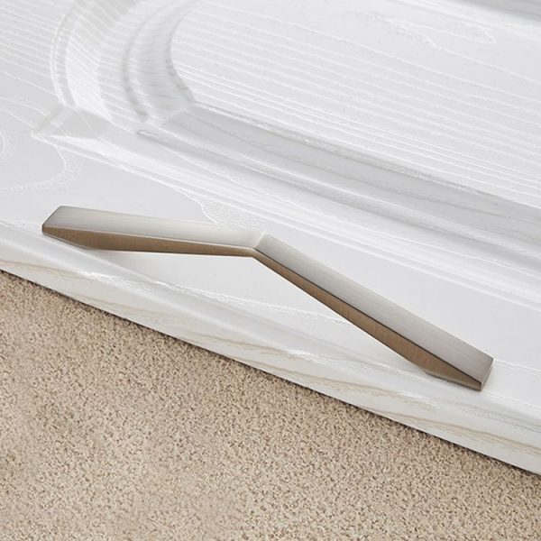 3 PCS 4068-128 Zinc Alloy Stainless Steel Nickel Wire Drawing Cabinet Wardrobe Drawer Door Handle, Hole Spacing: 128mm - Image 2
