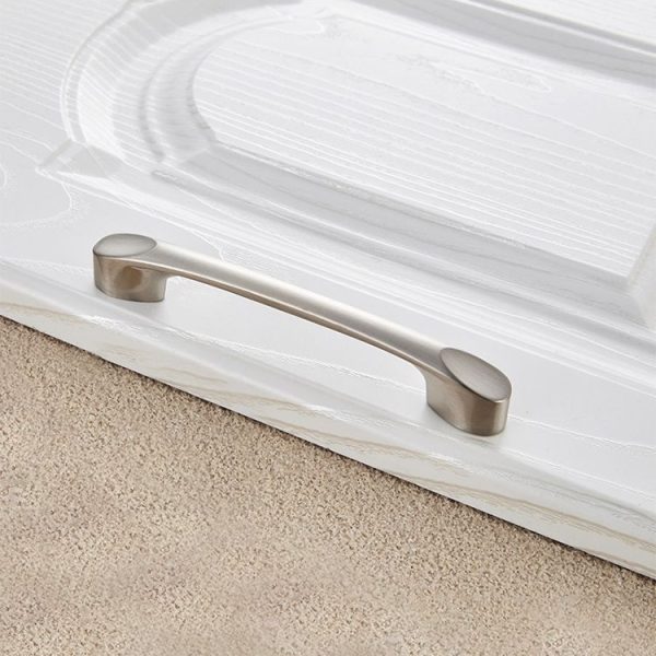 5 PCS 6225-96 Zinc Alloy Stainless Steel Nickel Wire Drawing Cabinet Wardrobe Drawer Door Handle, Hole Spacing: 96mm - Image 2