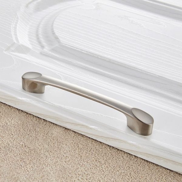 3 PCS 6225-128 Zinc Alloy Stainless Steel Nickel Wire Drawing Cabinet Wardrobe Drawer Door Handle, Hole Spacing: 128mm - Image 2