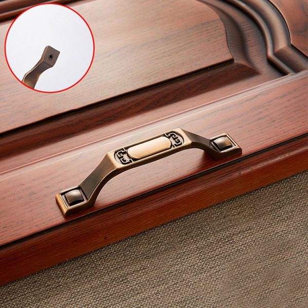 5 PCS 6201-96 Coffee Zinc Alloy Cabinet Wardrobe Drawer Door Handle, Hole Spacing: 96mm - Image 2